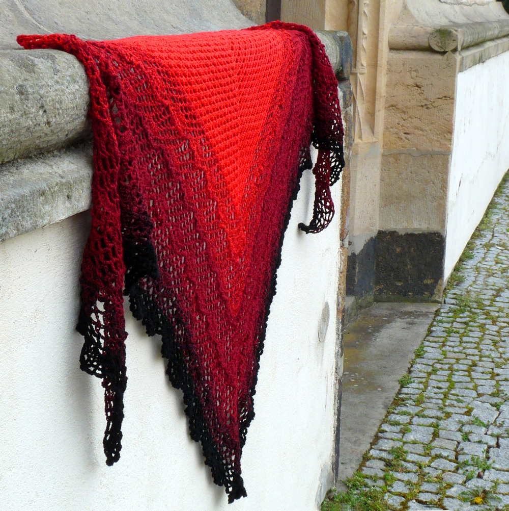 Háčkovaný šátek - tropical