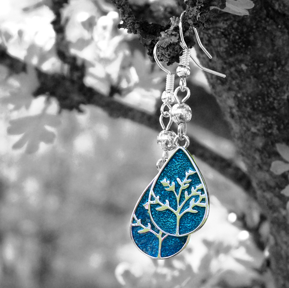 Náušnice - modré z nebe