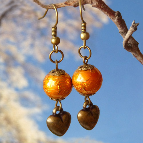 Srdce na dlani - oranžová