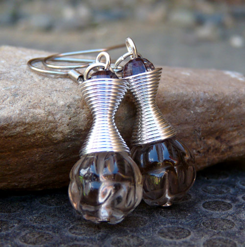 Náušnice - dotek tajemna (záhněda)