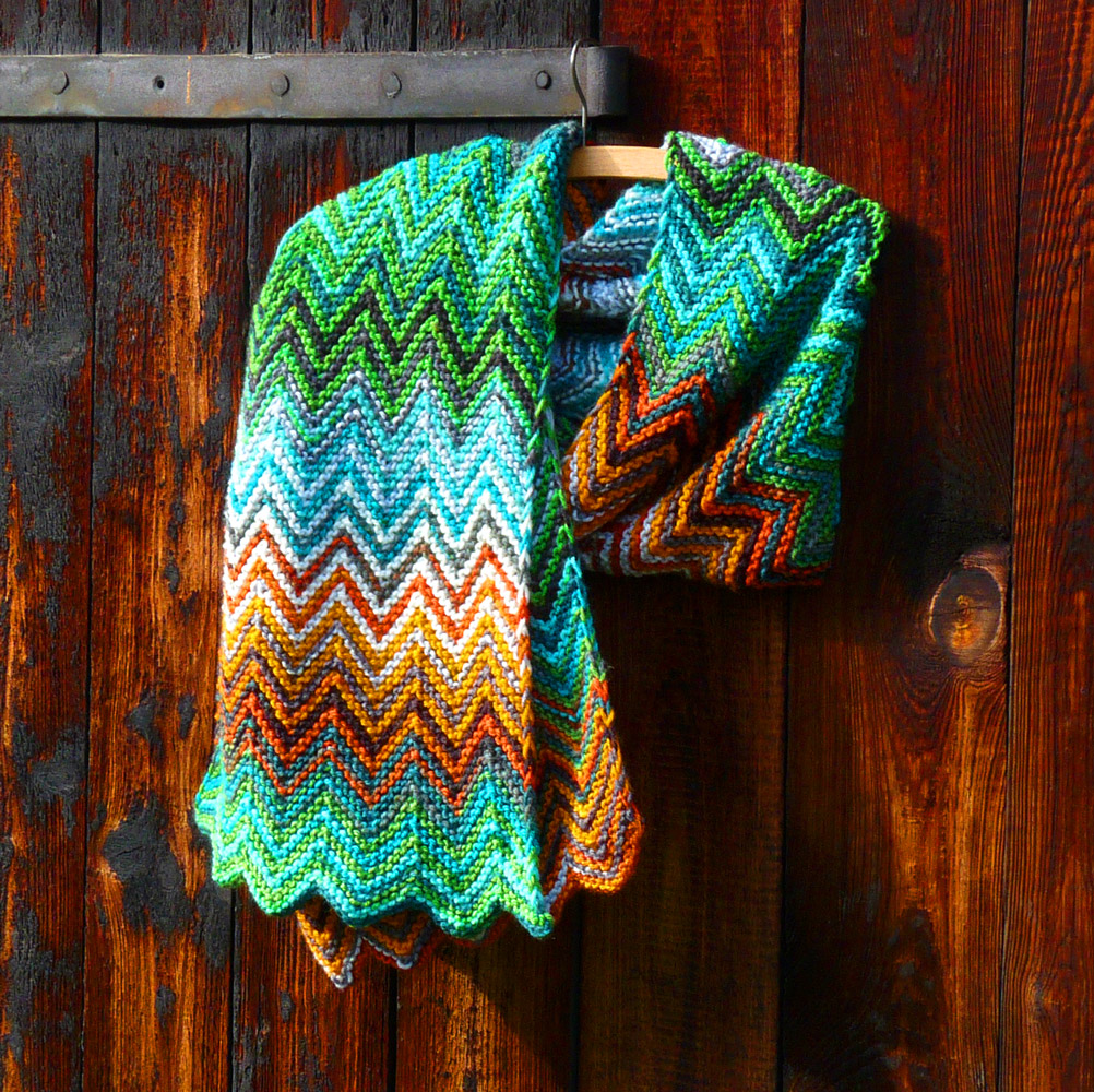 Šála - poslední zelené tóny podzimu