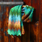 Šála - poslední zelené tóny podzimu