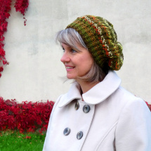Pletený baret - v souladu s přírodou