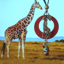 Dlouhý náhrdelník - safari