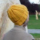 Pletená čepice - medová