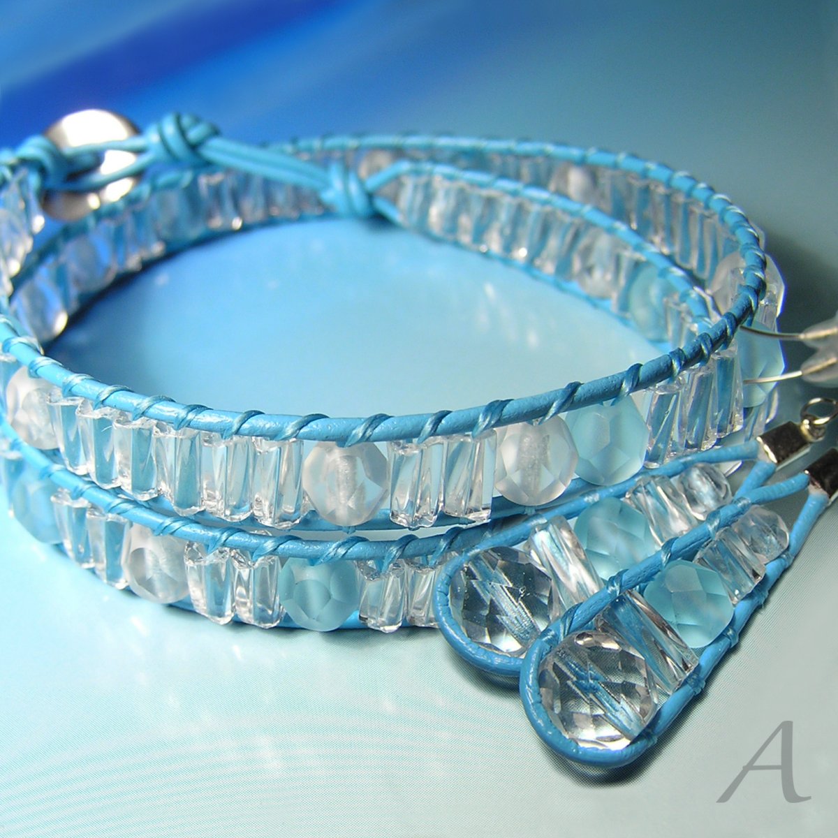 Ledový náramek + náušnice