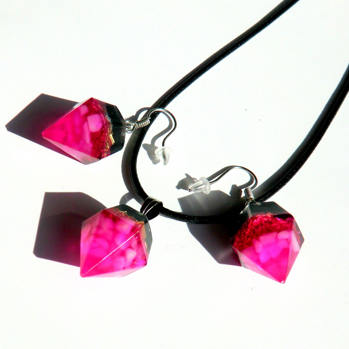 Orgonitová souprava * Diamant * Křišťálová RADOST/krátké nauš.