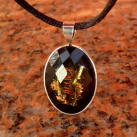 Orgonit  přívěsek - Laeserový Křišťál