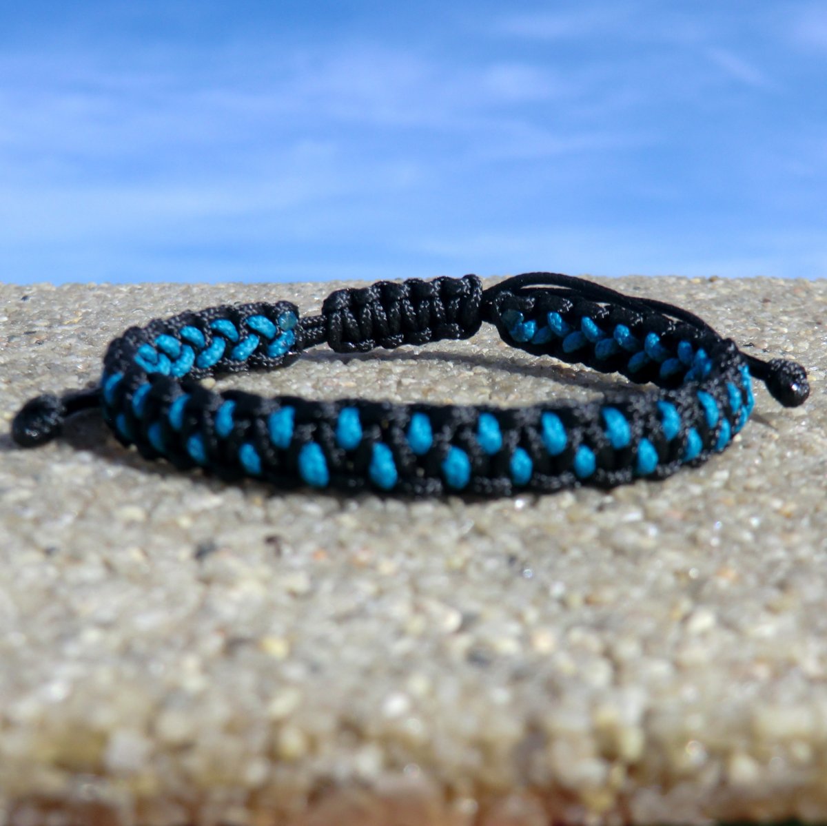 Náramek * Pánský * Kobra * černo tyrkys