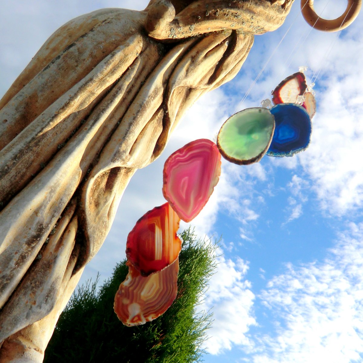 Achátová zvonkohra * Barvy Čaker OBJ* s  Křišťálem 