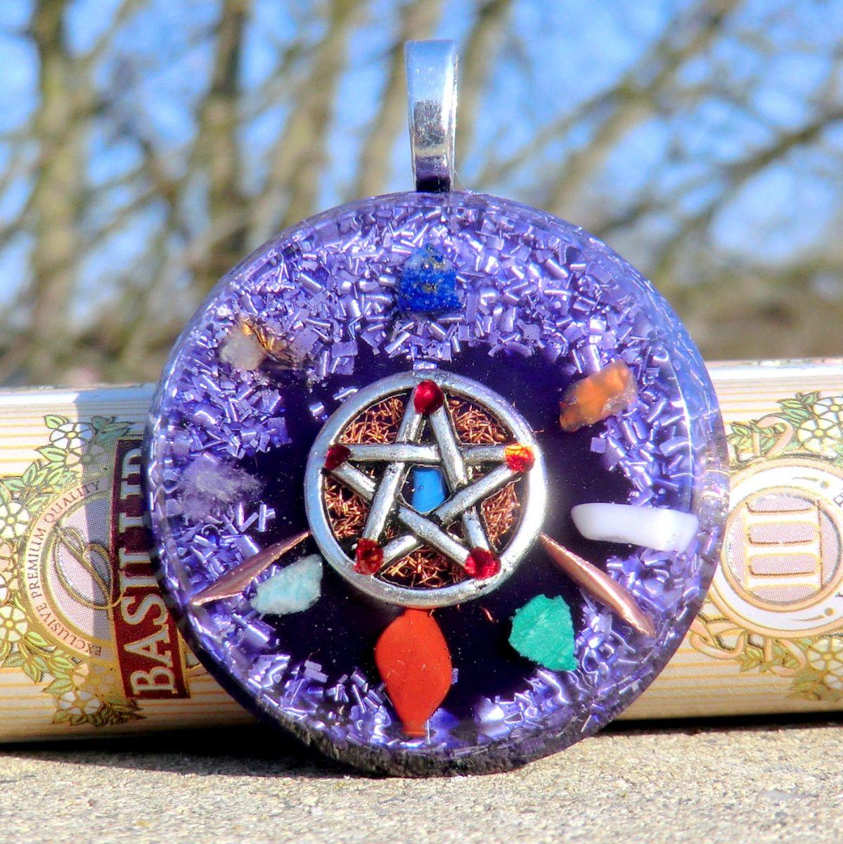 Čakrový Pentagram s granátky* (10) celková aktivace 