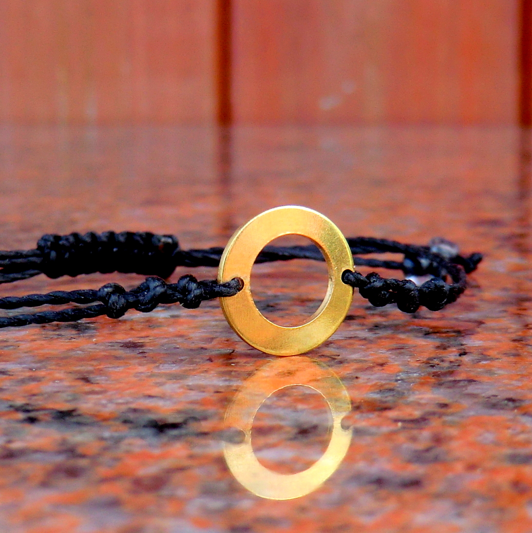 Náramek  zlatá Nerez ocel  *  KARMA