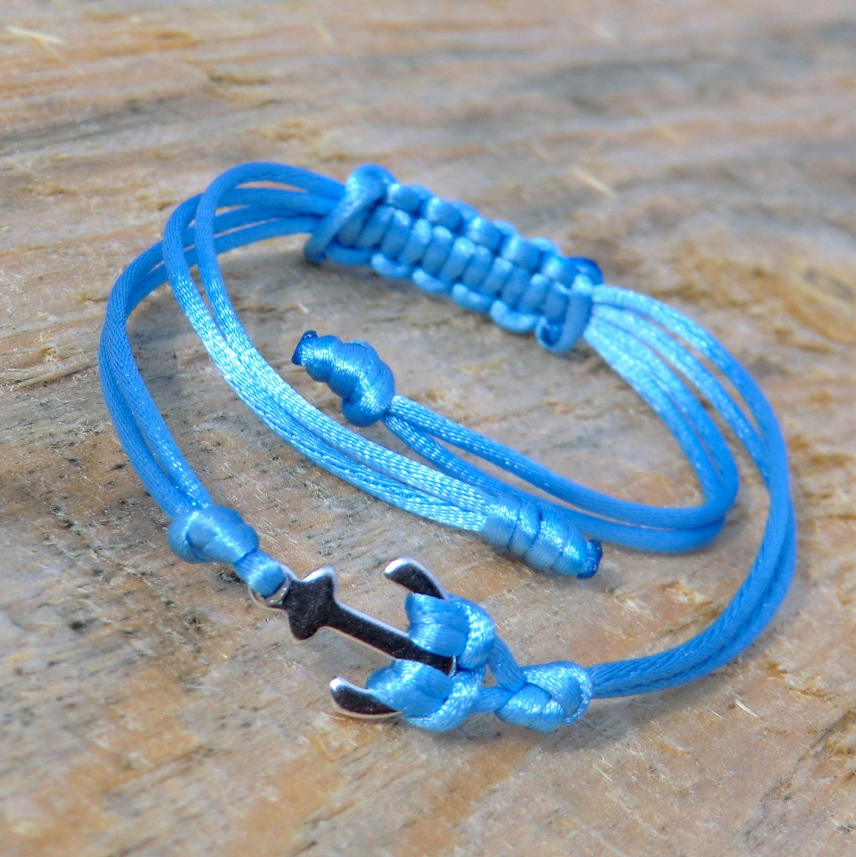 Kotva - Saténový *  nerez ocel * blankyt