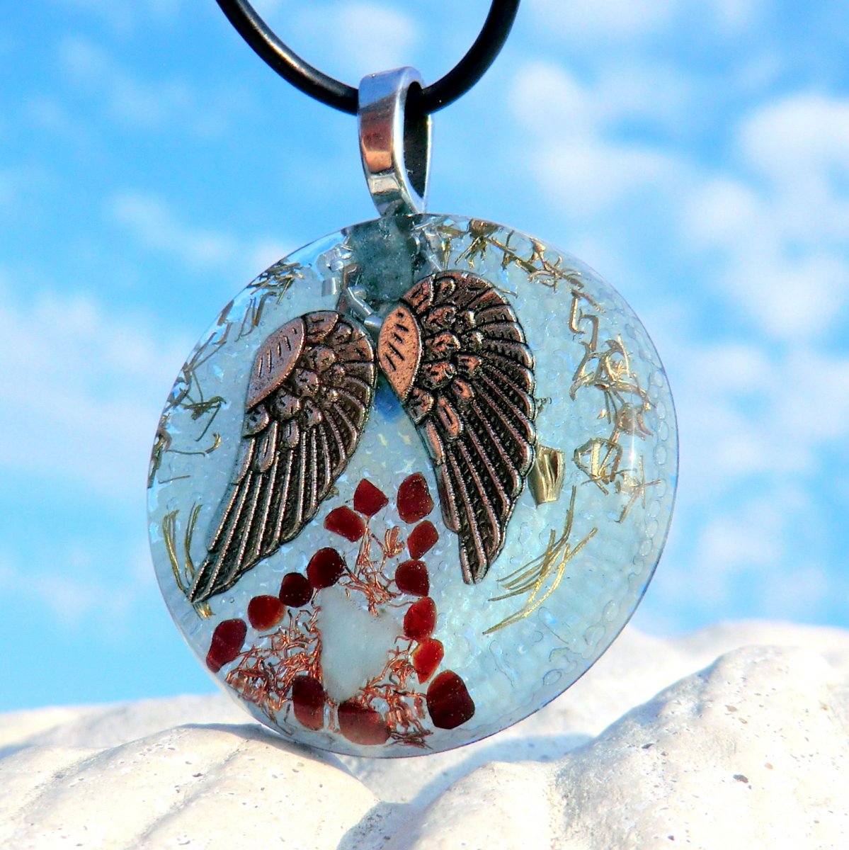 Orgonit Na křídlech Andělů s Larimarem 