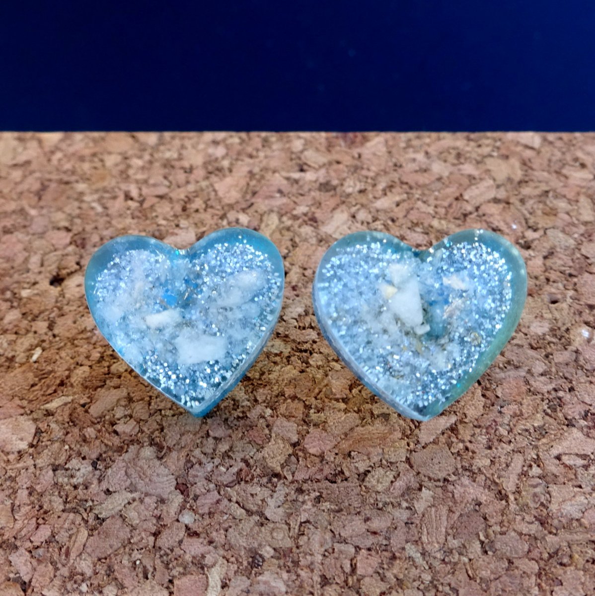 Orgonit náušnice / puzety * Akvamarínky pro čistou Duši