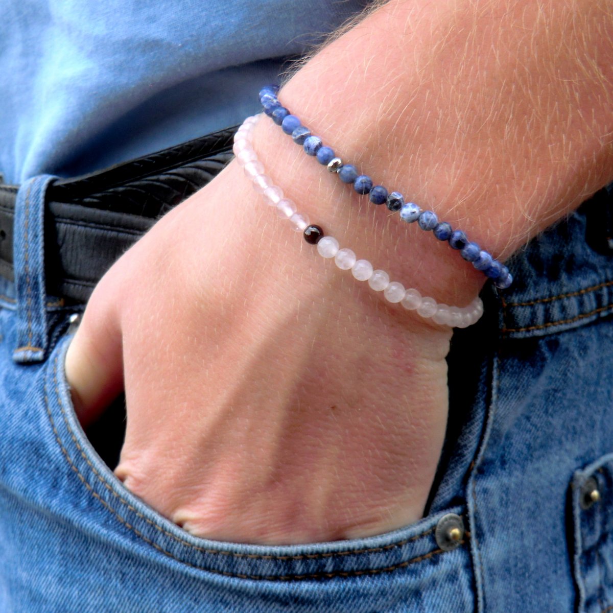 Minimalist * Růženín granát * chir.ocel / pánský