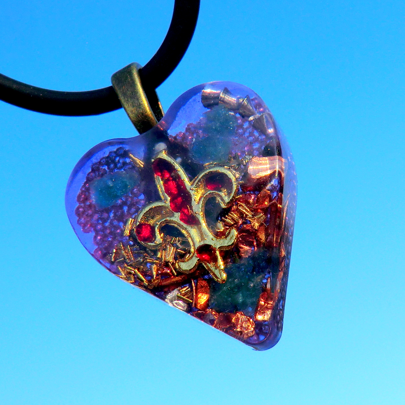 50% SLEVA * Orgonit Sp10 - Gothic lilie s granáty