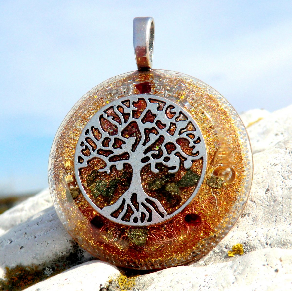 Strom Života *15*  Amulet * Chalkopyrit 