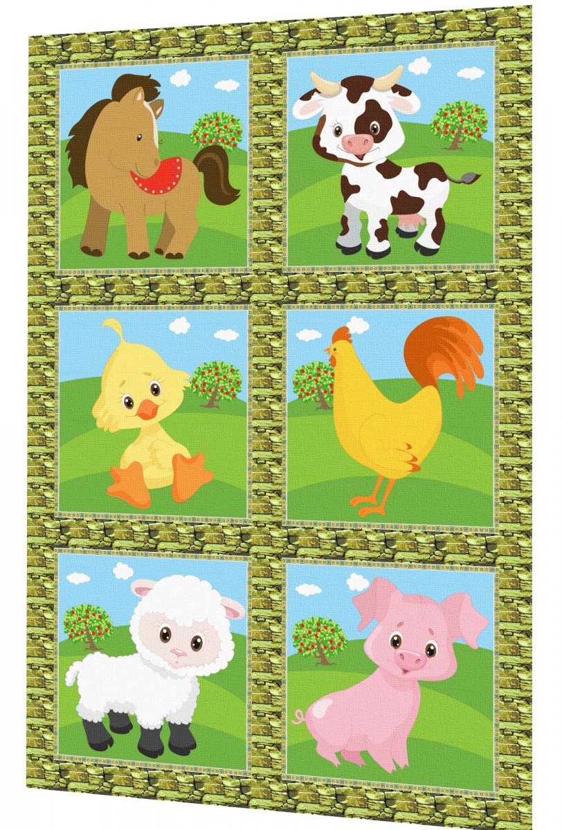 BAVLNĚNÝ PANEL - SADA 27 x 40 cm 1DG26