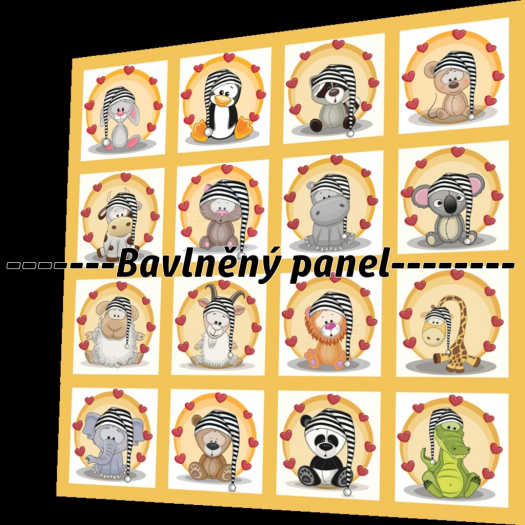 BAVLNĚNÝ PANEL / I NA PEXESO/ 47 x 47 cm  NP-32