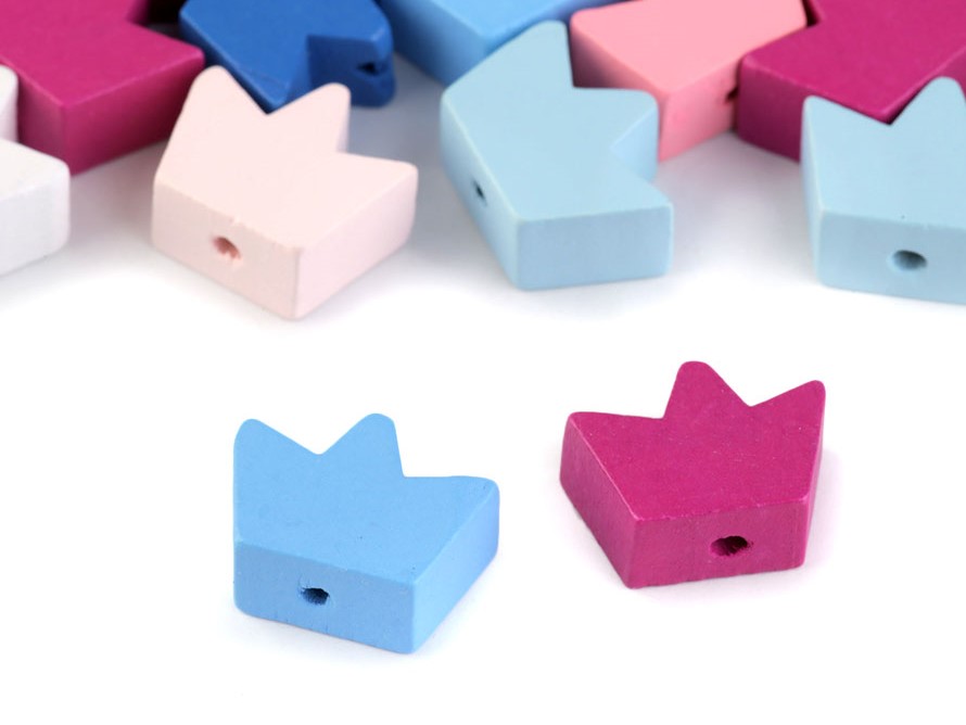 Dřevěné korálky - 10 kusů