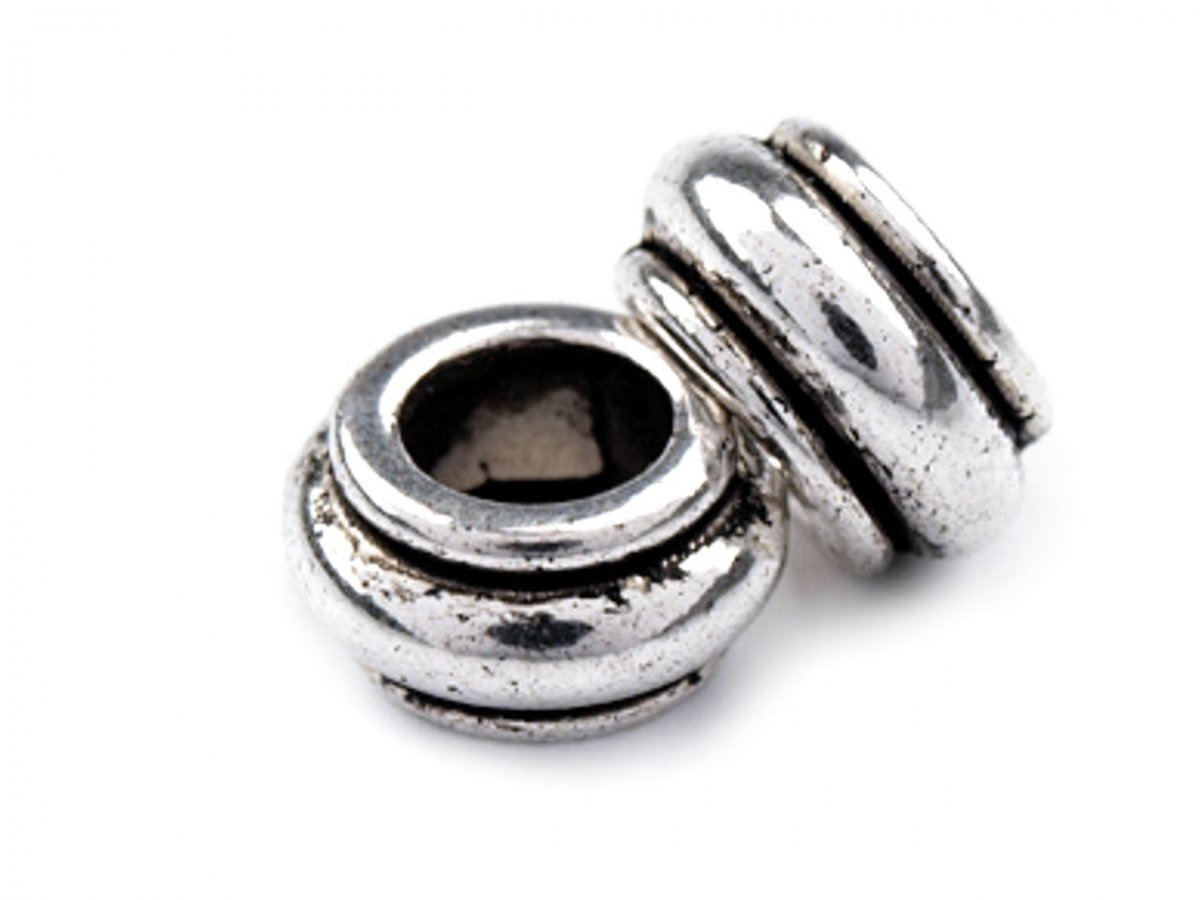 Korálek kovový 5x10mm- 2ks