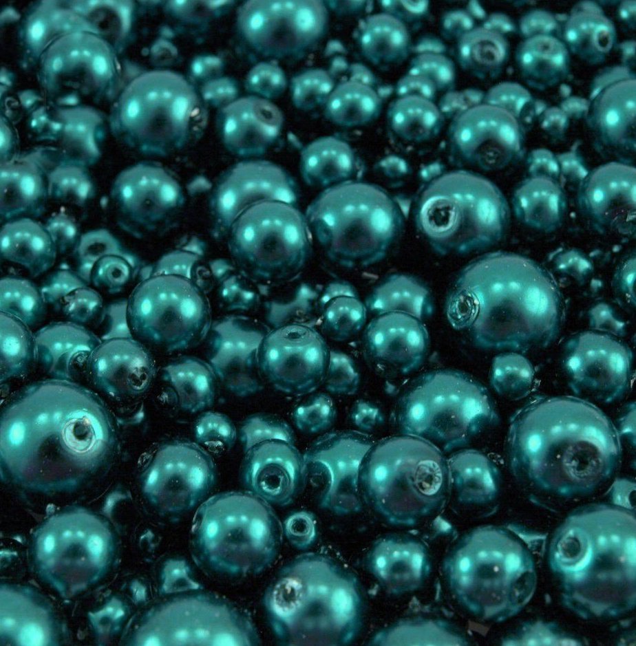 Voskované perly MIX velikostí cca Ø4-10mm - 10 ks