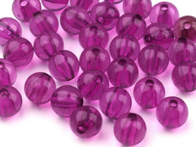 Plastové korálky - 40 kusů