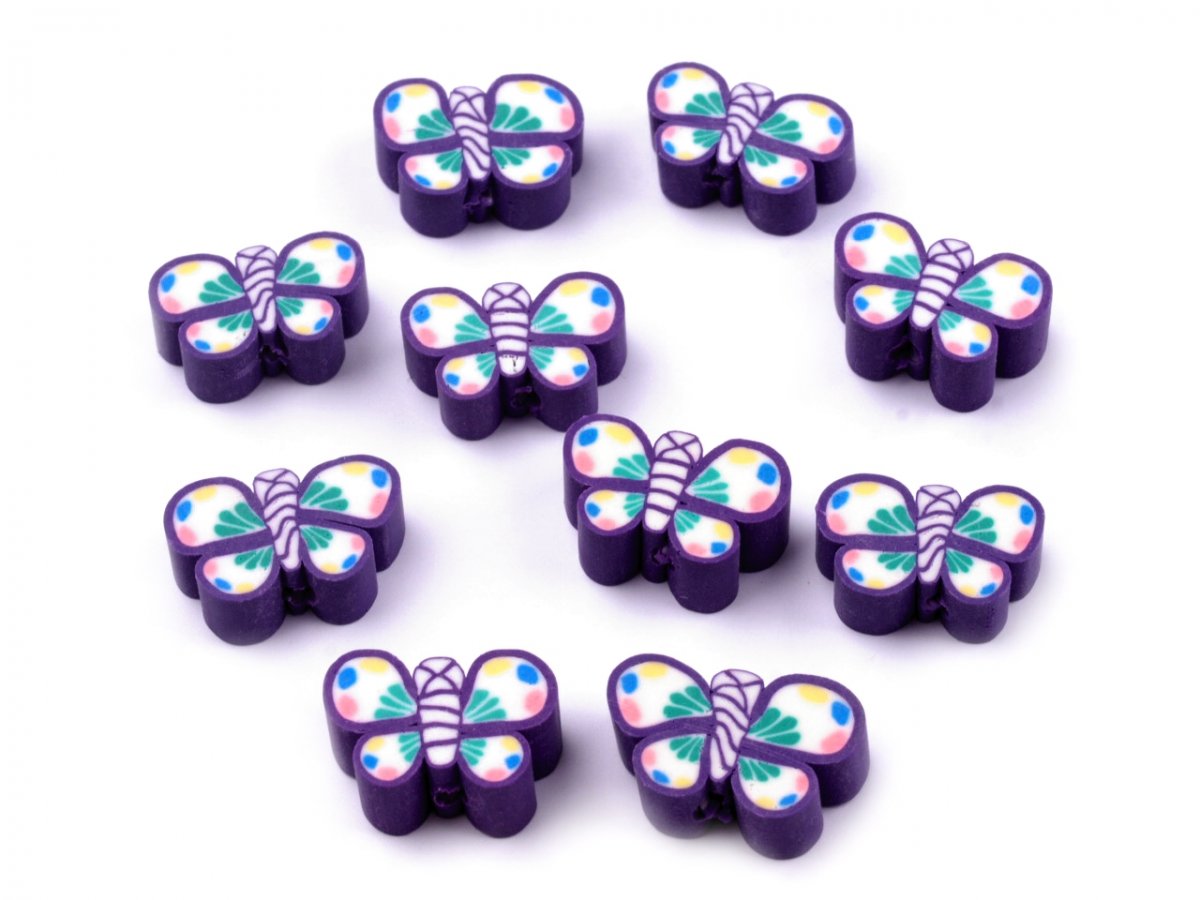 Korálky Fimo - 5 kusů.