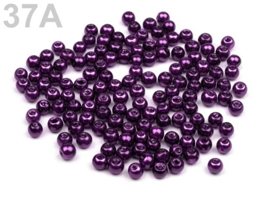 Voskované perly kuličky Ø4mm hladké cca 100 ks