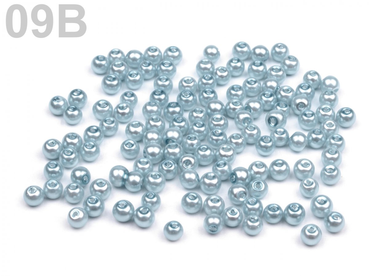 Voskované perly kuličky 4mm hladké 50g