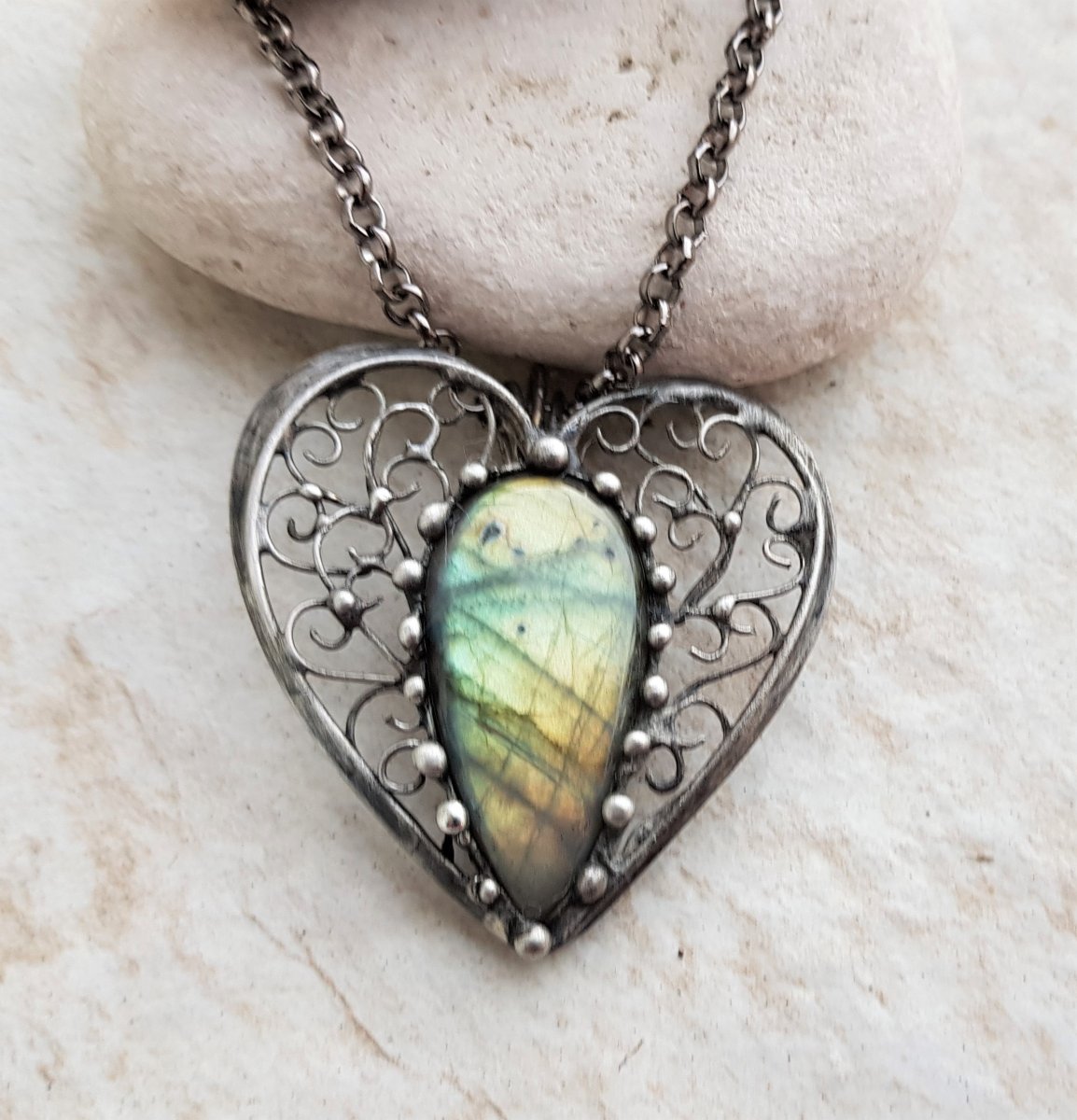 BRIGITTE heart náhrdelník