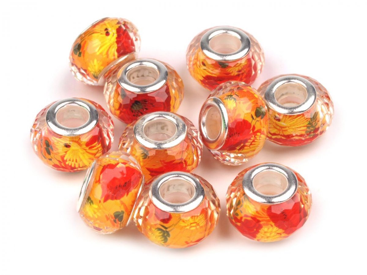 Broušené korálky s velkým průvlekem