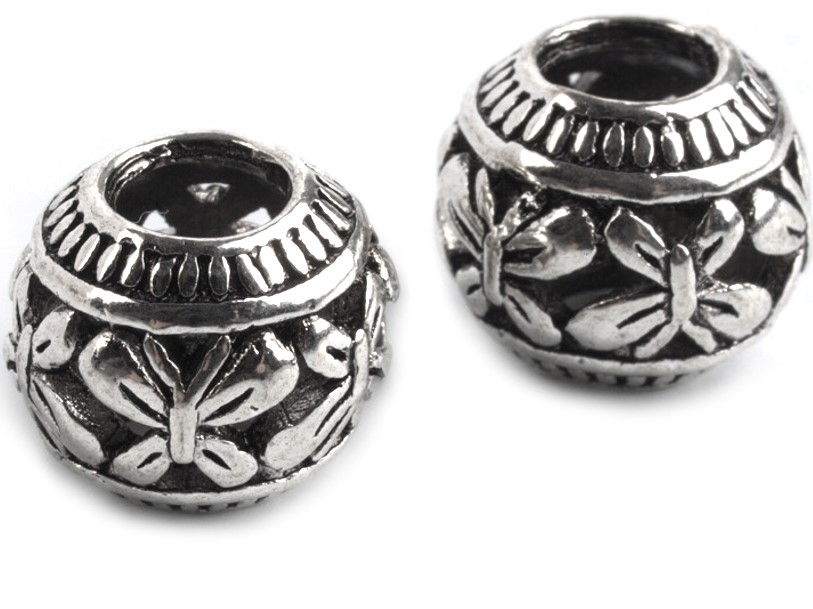 Kovové korálky 9x11 mm