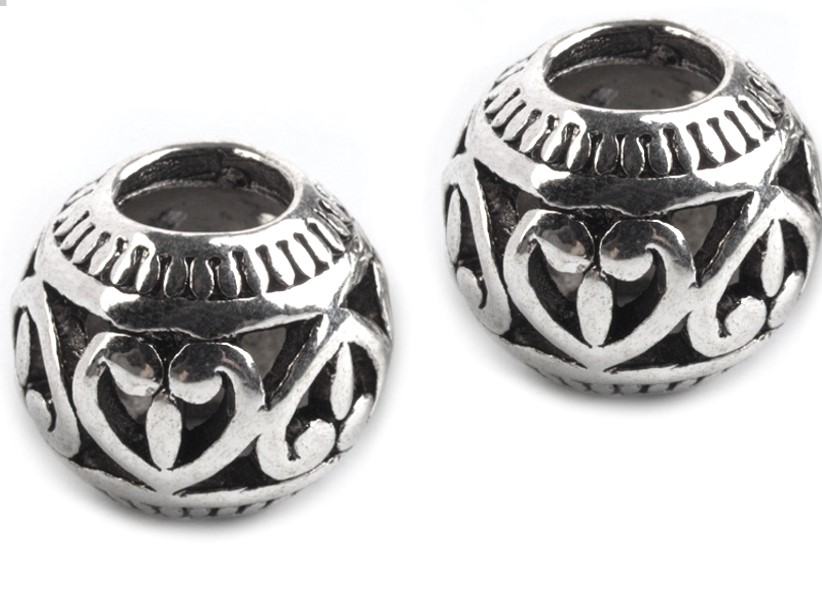 Kovové korálky 9x11 mm