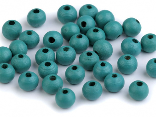 Dřevěné korálky 8 mm (60ks) - mint