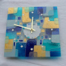 Nebeský klid-skleněné hodiny 30x30cm