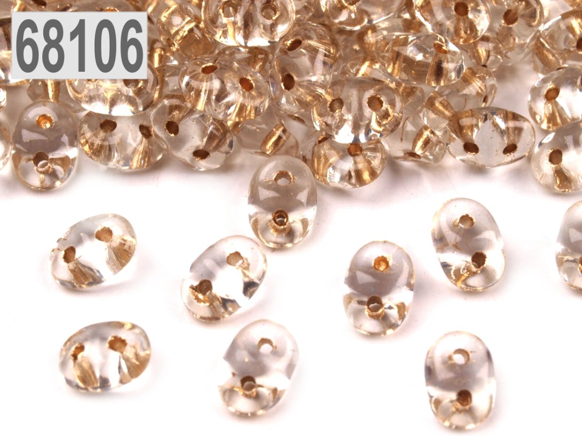 Dvoudírkový rokajl Super Duo 2,5 x 5mm