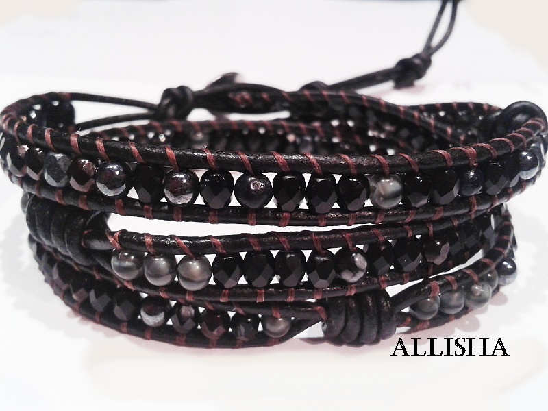 Pánský kožený náramek Niclaus