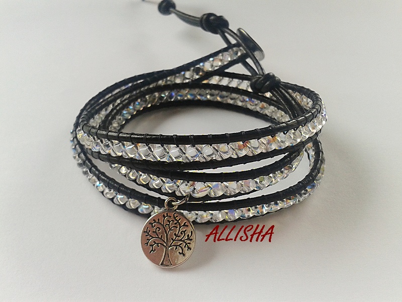 Kožený náramek Magnolia