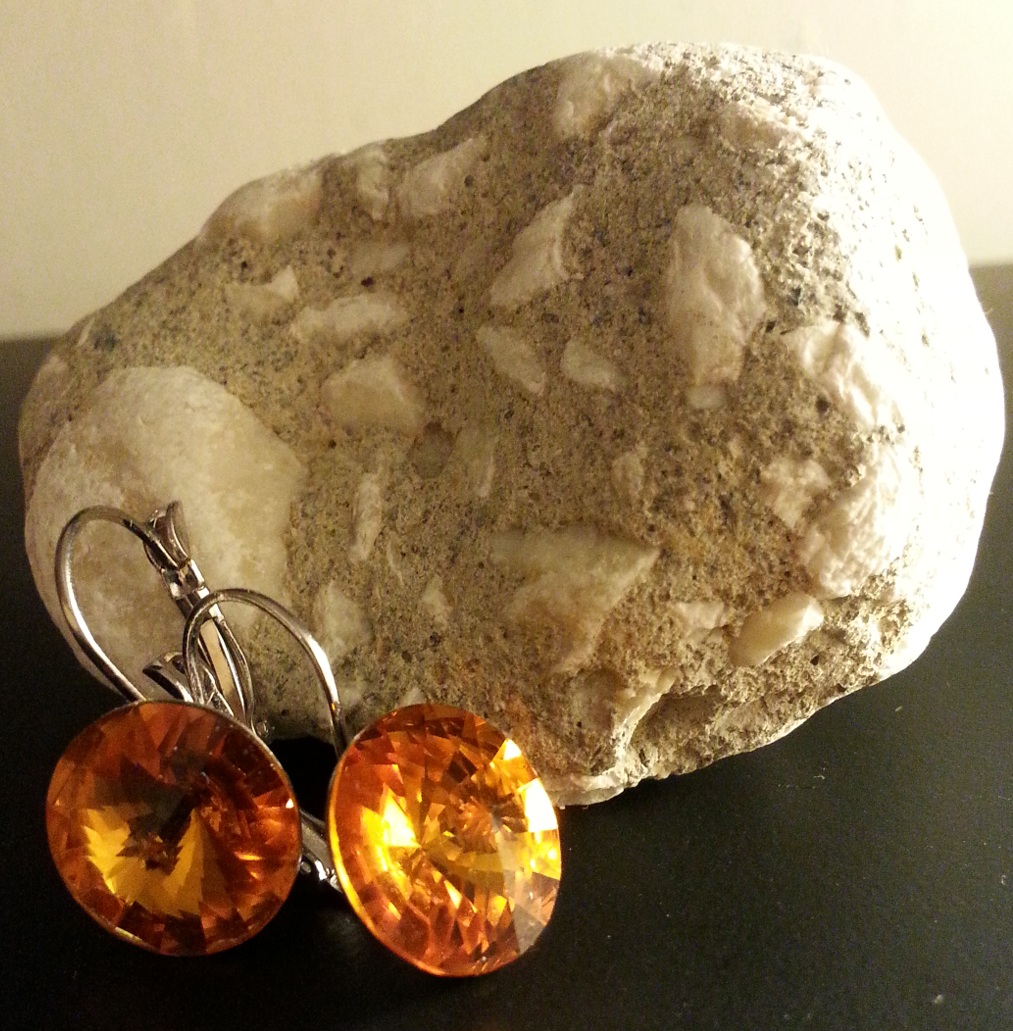 náušnice s krystalem swarovski