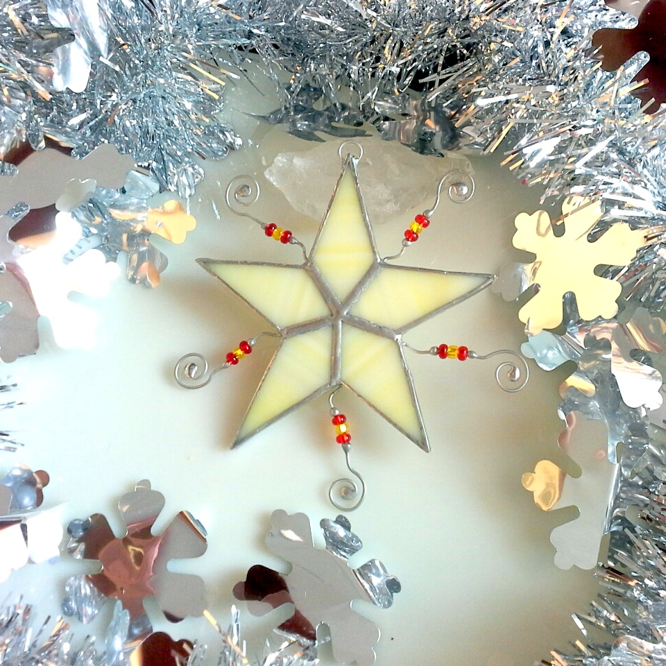 Hvězdička - 9 cm - žlutá