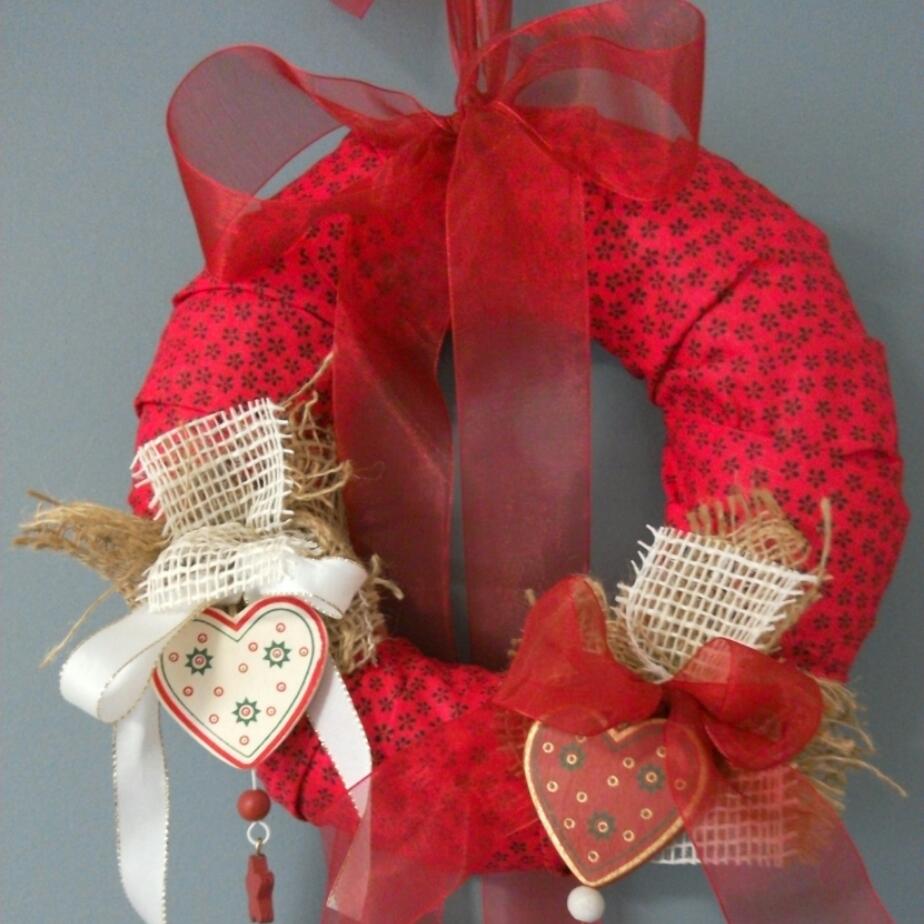 Dekorační věnec-Vánoční romance
