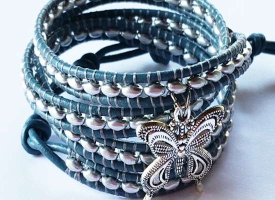 Wrap náramek butterfly