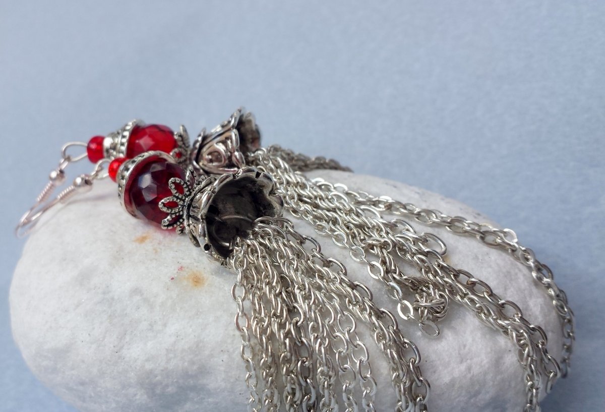 Vintage řetízkové náušnice