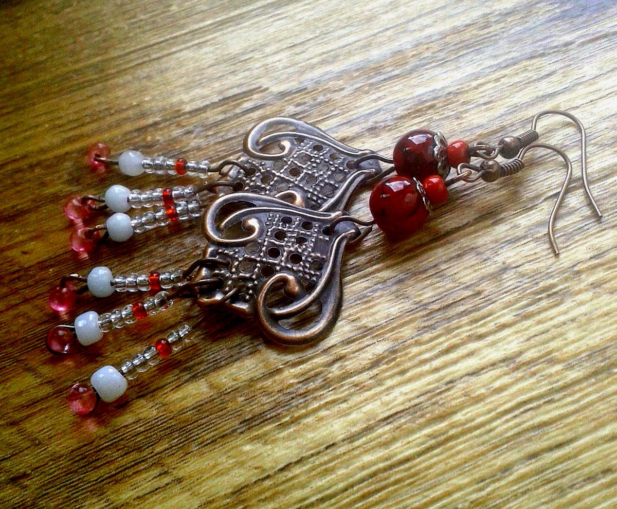 Náušnice... Červánkový den