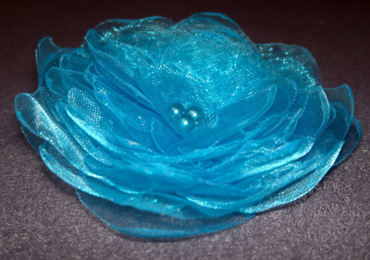 Květ "Kvetu tyrkysově!" 7 cm
