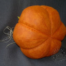 Šitá dýně TMAVĚ ORANŽOVÁ velká