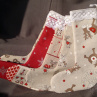 Mikulášská bota na nadílku - Vánoční patchwork