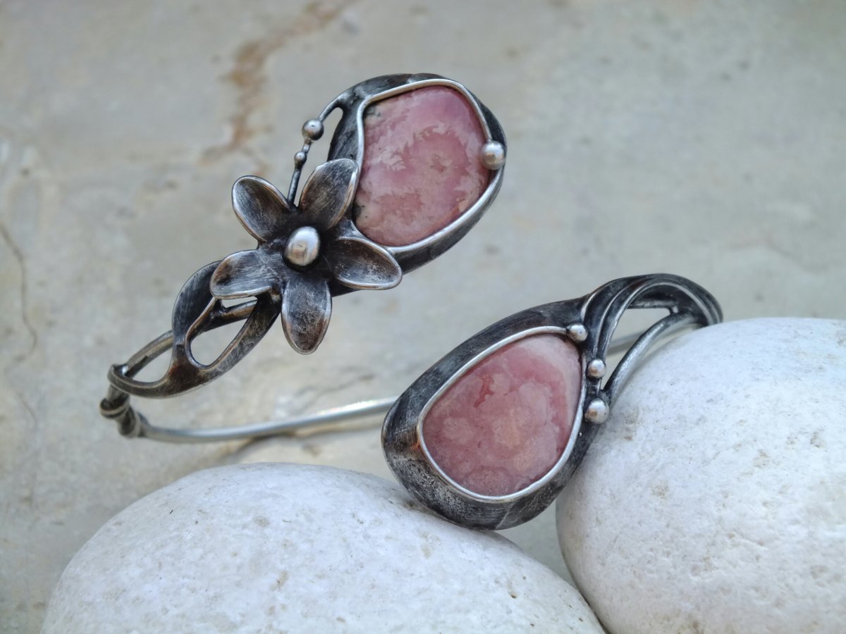 Romance - náramek s rodochrozity